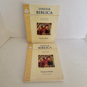 2 Lot Lingua Biblica Student Learning Books Old Testament Stories in Latin